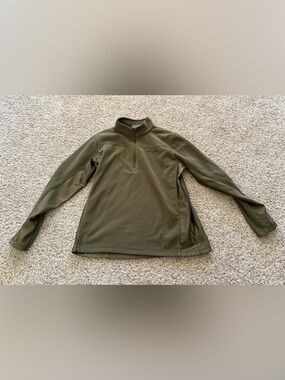Columbia Olive Green Fast Trek 1/4 Zip Fleece Pullover Jacket Women’s Large